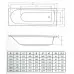 Акриловая ванна C-bath Geba 170х75 CBQ009001